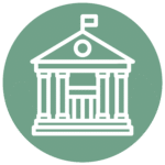 Icône représentant un bâtiment public symbolisant les collectivités locales